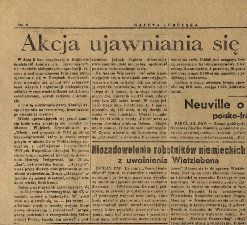 77 lat temu Sejm Ustawodawczy uchwalił ustawę o amnestii dla żołnierzy AK, która złamała kręgosłup antykomunistycznej konspiracji