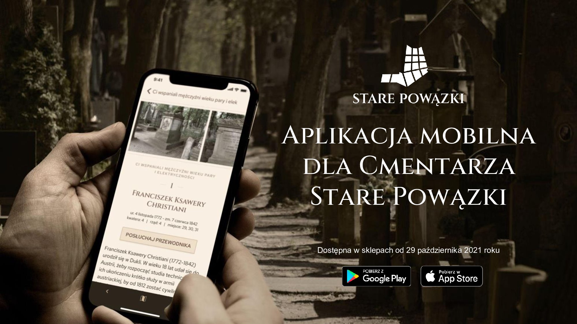 Kapitalne! Miasto uruchomia aplikację mobilną dla cmentarza Stare Powązki