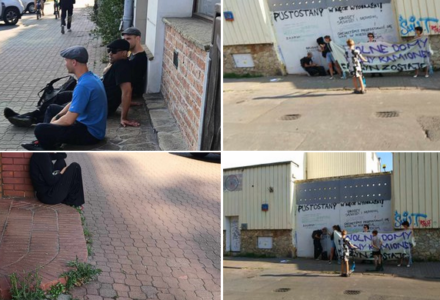 [TYLKO U NAS] Mamy już drugą Hiszpanię? Grupka komunistycznych bojówkarzy terroryzuje właścicieli terenu dawnej piekarni przy ulicy Kamionkowskiej
