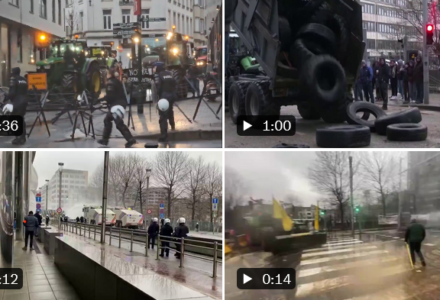 [VIDEO] Koniecznie zobaczcie jak wygląda dziś Bruksela! Czy rolnicy rozwalą eurokołchoz?